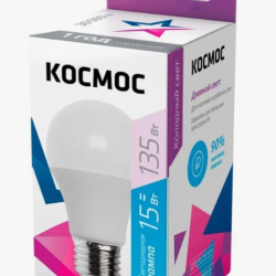 2 Smartbuy ЛОН A60 E27 15W(1200lm) 4000K 4K 119x60 SBL-A60-15-40K-E27