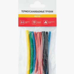 REXANT термоусадка трубка ТУТ (набор №1авто) 10см/10шт, 3/1.5_4/2_5/2.5_6/3  29-0101