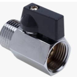 НР-ВР. Кран мини 1/2" ВР-НР Арт 241 хром (уп=12 шт)/180