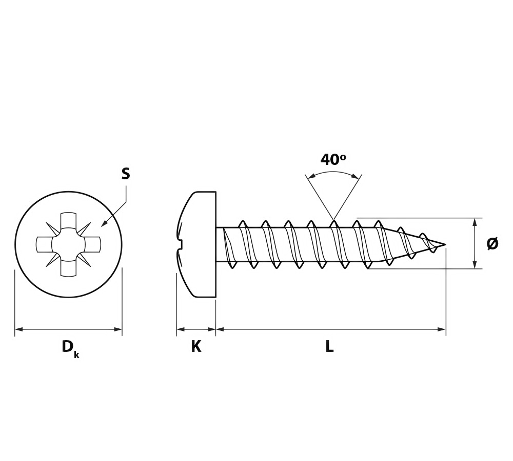 Винт п/сф DIN7985 М10х80